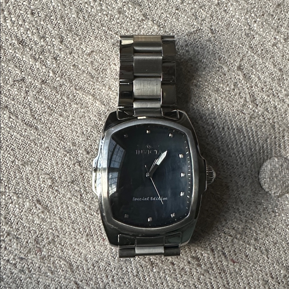 Invicta Stainless Steel Watch with Dark Dial
